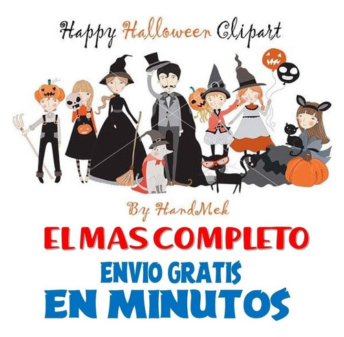 Pack Imagenes Clipart Terror Feliz Halloween +  A1