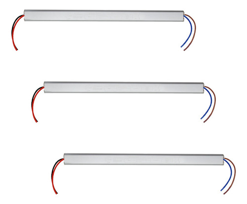 Kit 3 Fonte Slim Driver Para Perfil Fita De Led 12v 5a 60w