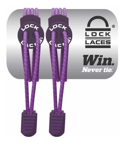 Cadarço Elastico Lock Laces Roxo