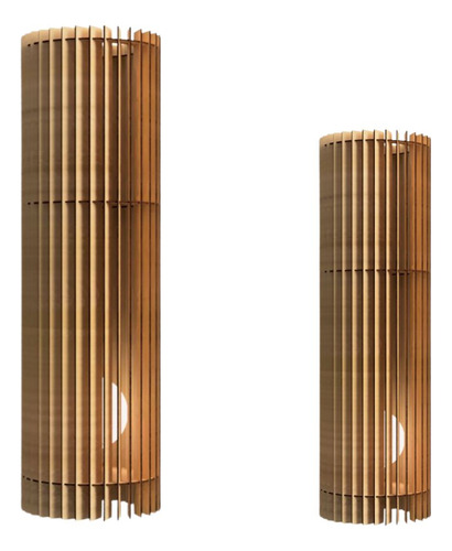 Kit Com 2 Luminárias Abajur De Chão Tipo Torre - 60cm E 70cm