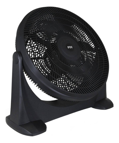 Ventilador De Piso Fol Ff-2001 Negro Con 5 Aspas, 20  De Diá