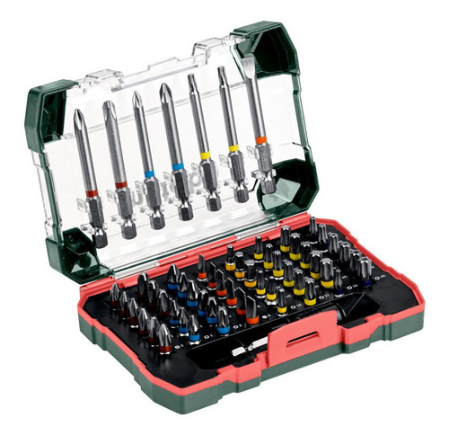 Kit Caja De Puntas 56 Piezas + Encastre Magnetico Metabo