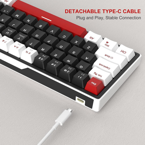 Teclado Alambrico Ergonomico Usb Multimedia Vorago Kb-68 Teclado Negro Idioma Inglés Us