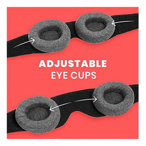 Máscara Para Dormir, 100% Máscara Para Ojos Con Bloqueo.