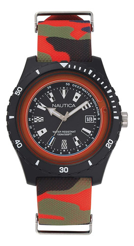 Nautica Hombre Napsrf008 Surfside Analog Display Japanese Qu