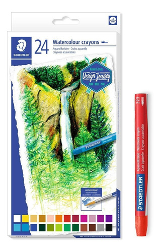 Lapices Crayones X 24 Colores Acuarelables  Karat Staedtler