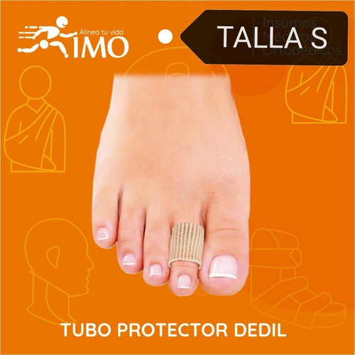 1 Un Tubo Protector Dedil O Dedos 15cm Tallas S Imo Nuevo