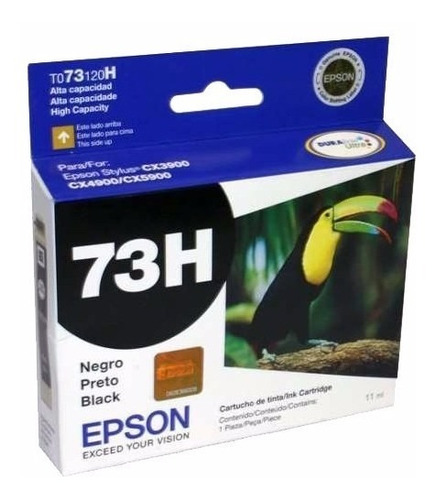 Cartucho Epson 73h Xl Negro Original Tinta 11 Ml 