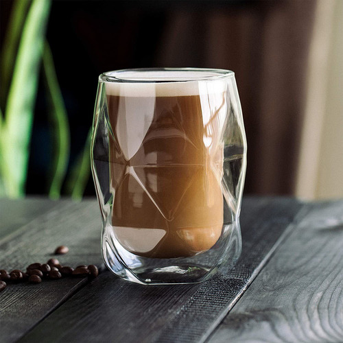 Taza De Café Aislante Btat, Doble Pared, Set De 4 X 350ml