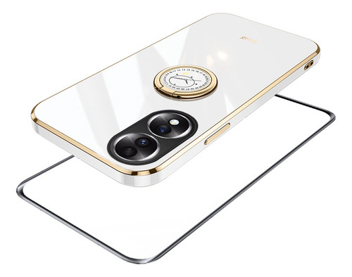 Funda Para Honor X7b Silicona Anillo Tener Vidrio Membrana