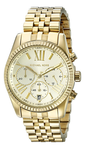 Michael Kors Lexington Mk Reloj Dorado Para Mujer