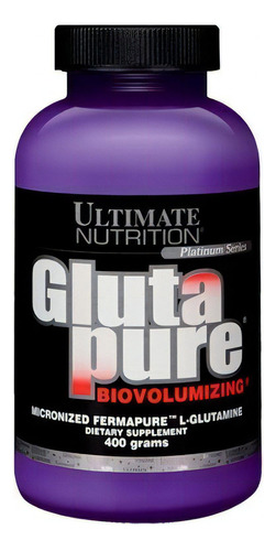 Suplemento en polvo de glutamina y glutapuro de Ultimate Nutrition