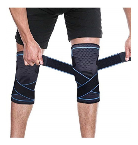 Imagen 3 de 4 de Rodillera Meñiscos Ligamento Ajuste Cruzado Deportiva Unisex