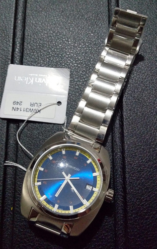 Reloj Calvin Klein Achieve Swiss Made A Meses Sin Intereses Acero Inoxidable Acero Inoxidable Azul (Usado)
