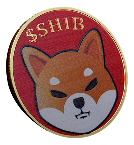 Monedas Dogecoin De 40 Mm, Monedas Doge Chapadas Rojo Dorado
