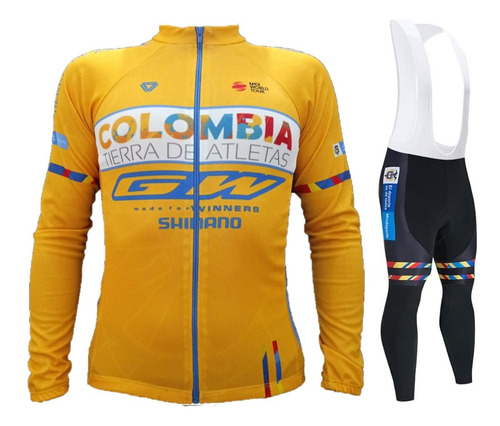 Uniforme Ciclismo Ruta Tierra De Atletas Largo Badana Gel 