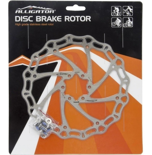 Disco De Freio Bike Mtb Rotor Alligator Crown 160mm 6 Furos