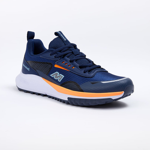 Zapatillas New Athletic Outdoor Climb09 Azul Con Naranja Par