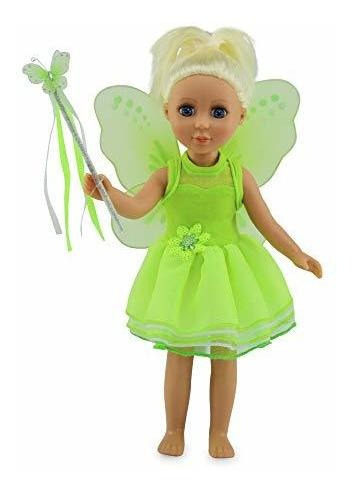 Disfraz Princesa Hada Tinker Bell Para Muñecas 14 