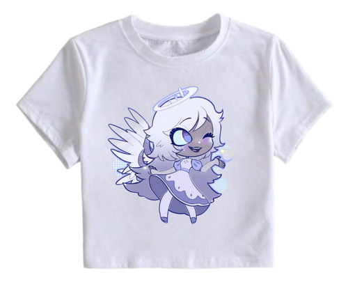 Remera Hazbin Hotel Emily Charlie Angel Heaven Sera Crop 