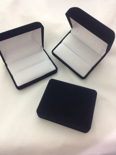 Imagen 4 de 5 de Cajita O Estuche De Terciopelo Para Alianzas Set X6 Unidades