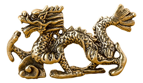 Estatuilla De Dragón De Latón, Escultura De Animal Para