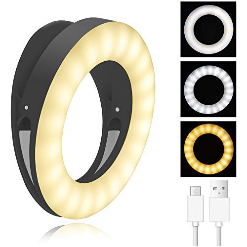 Autofoto Anillo De Luz 40 Leds Usb Recargable Portátil...