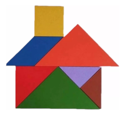 Tangram De Madera Juego De Mesa Didáctico Educativo Destreza