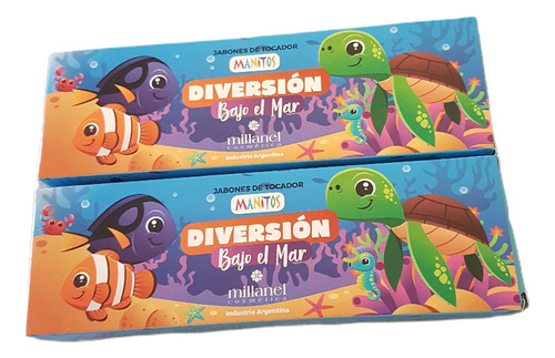 Pack De 2 Set De Jabones Infantiles Diversión Bajo El Mar Mi