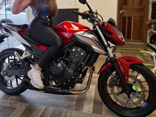 Cb500f Vermelha Com 27 Mil Km Rodados.