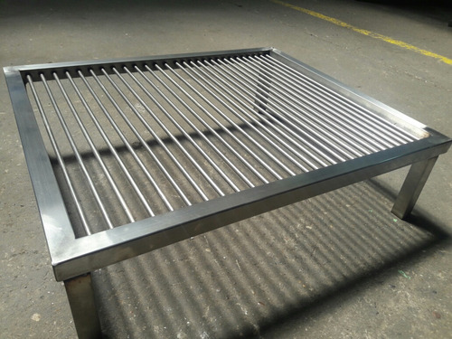 Parrilla De Acero Inoxidable 70 X 50cm Calidad Premium