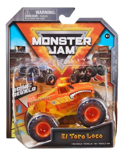 Monster Jam Toro Loco Vehiculo 1.64 Metal Original