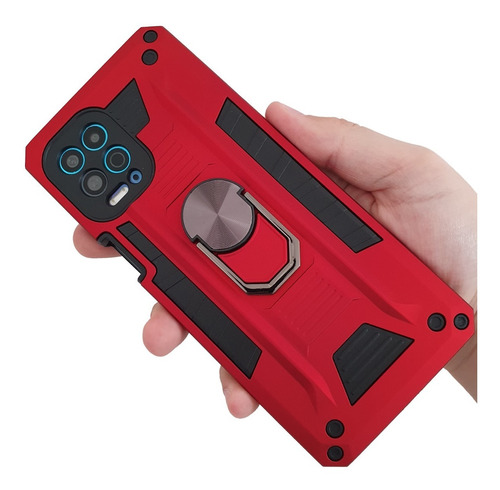 Funda Para Moto G100 Case Ultra Rígido Uso Rudo Anillo