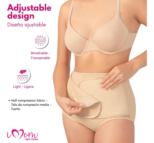 Imom Panty Faja Postparto Vientre Ajustable Fajas Postparto