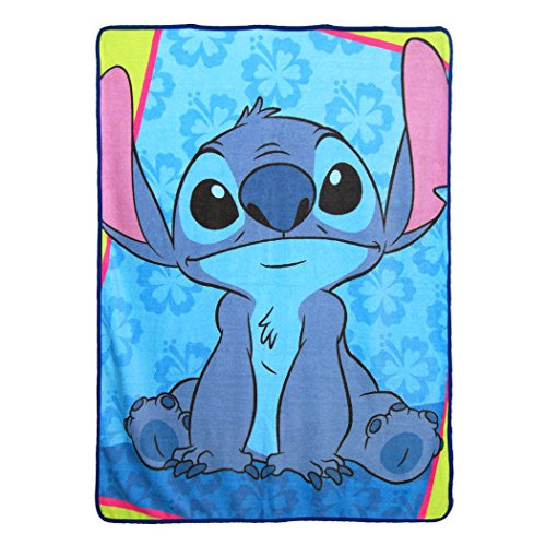 Manta De Micro Raschel S Lilo & Stitch, Malo Pero Lin...