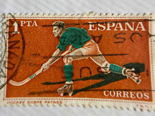 Sello De España De 1960 Hockey Sobre Patines 
