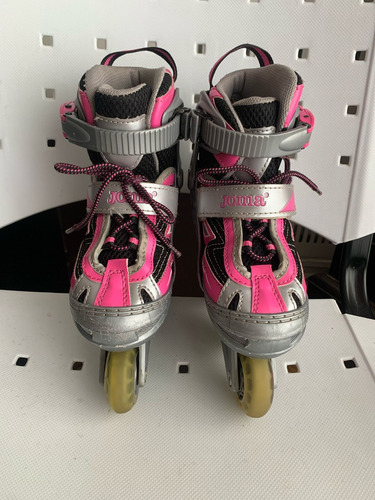 Rollers Joma Mito Extensibles Gris Rosa Para Niños 30-33 6.4 Cm Gris / Rosa (Usado)