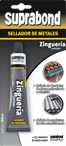 Sellador Suprabond Zinguería 50ml Aluminio