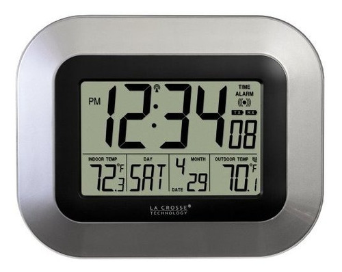 Reloj Digital Atómico De Pared Con Temperatura