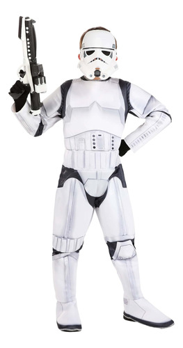 Star Wars Disfraz De Stormtrooper De Lujo Para Niños, De Con