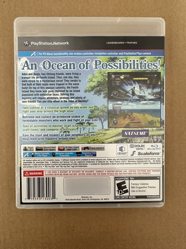 Rune Factory Tides Of Destiny - Playstation 3 (Usado)