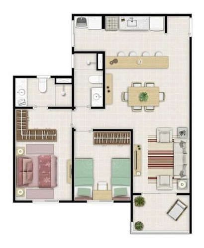 Imagem 3 de 15 de Monte Bianco Aptos De 69 A 85m2 2 E 3 Dorms C/ 1 Suíte Lazer Completo - Ap00012 - 34932570