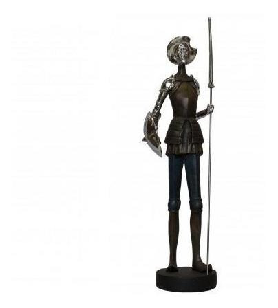 Figura Decorativa Quijote Con Escudo En Guardia 43 Cm / Runn