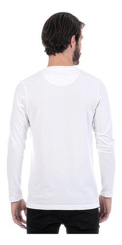 Imagen 2 de 6 de Playera Manga Larga De Hombre Cuello Mao Con Botones