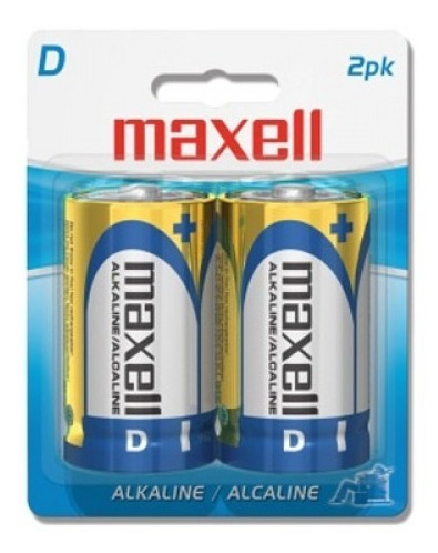 Bateria Alcalina Tipo D 1.5v Maxell 2pk