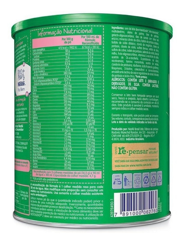 Imagen 2 de 2 de Leche de fórmula en polvo Nestlé Nestogeno 2 en lata de 800g - 6 a 12 meses