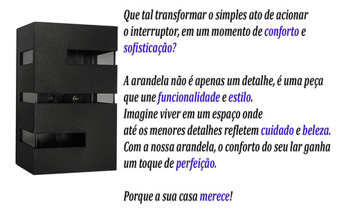 2 Arandelas Massuia + 2 Lâmpada Led 7w Estrutura Preto 110v/220v