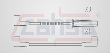 Cables Bujia Sil Dodge Pick Up Ram Serie W 5.9l 8cil 2012