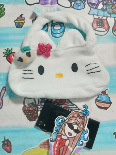 Bolso Hello Kitty Peluche + Colgante Kitty