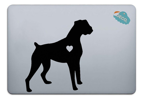 Calcomanía Sticker Para Laptop Perro Boxer